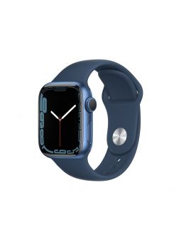 Apple Watch S7 GPS 41mm Aluminio Azul con Correa Deportiva Azul Abismo