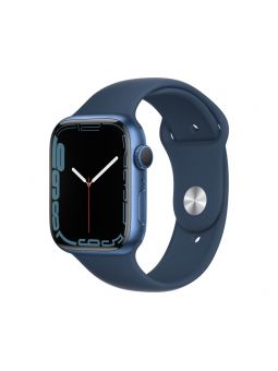 Apple Watch S7 GPS 45mm Aluminio Azul con Correa Deportiva Azul Abismo