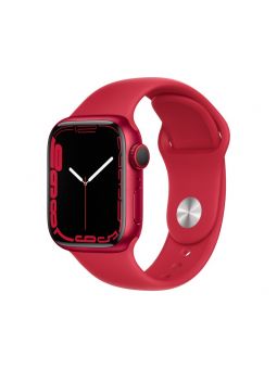 Apple Watch S7 GPS + Cellular 41mm Aluminio Rojo con Correa Deportiva Roja