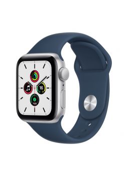 Apple Watch SE GPS 40mm Aluminio Plata con Correa Deportiva Azul