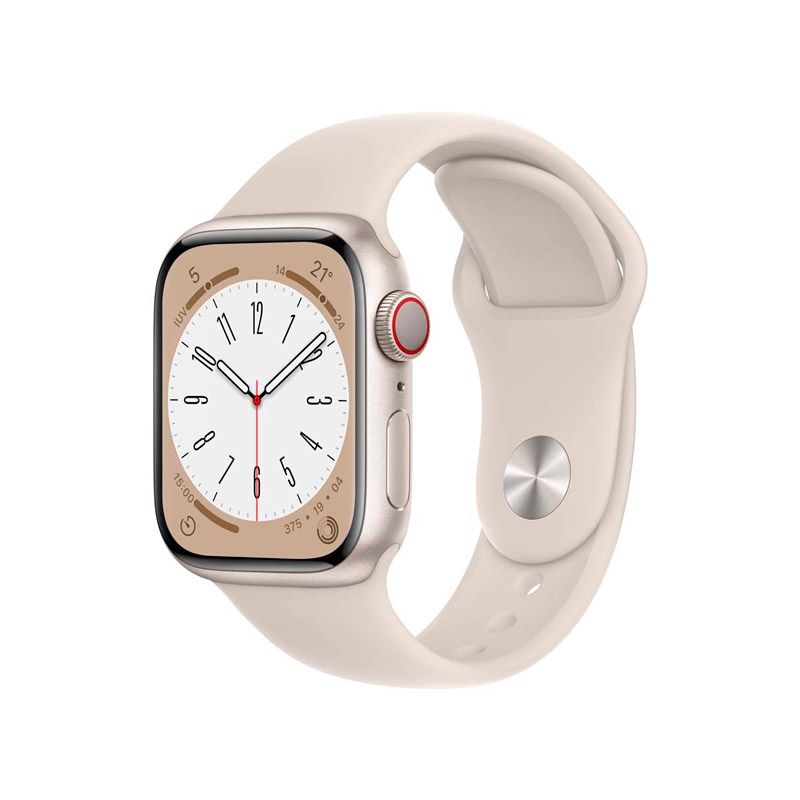 Apple Watch S8 GPS + Cellular 41mm aluminio blanco estrella Ms7store