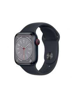 Apple Watch S8 GPS + Cellular 41mm aluminio medianoche y correa deportiva azul medianoche
