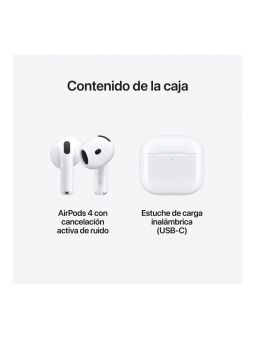 Apple AirPods 4 con cancelación de ruido blancos