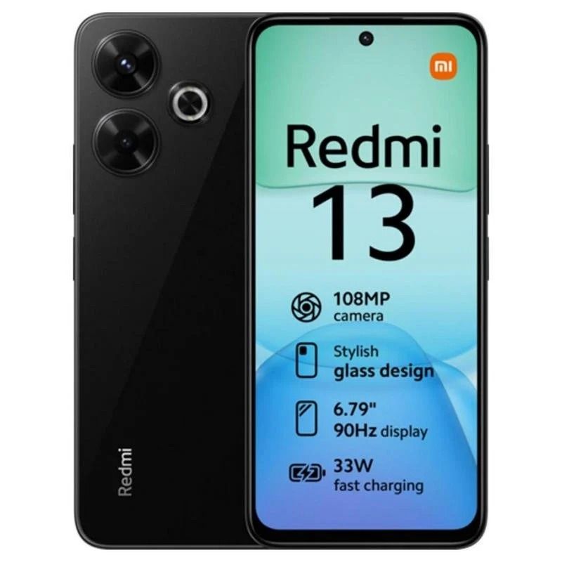 Xiaomi Redmi 13 8GB + 256GB Negro Medianoche Libre