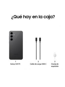Samsung Galaxy S24 FE 128GB + 8GB Negro móvil libre