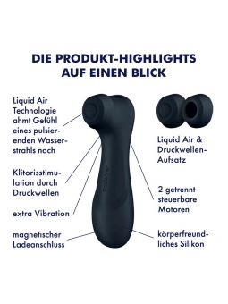 Satisfyer Pro 2 Generación 3 Liquid Air Technology Negro