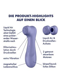 Satisfyer Pro 2 Generación 3 Liquid Air Technology Lila