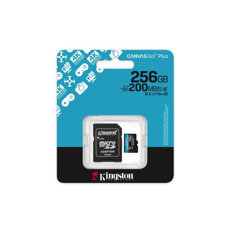 Tarjeta MicroSD Kingston Canvas Go Plus Gen4