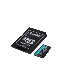 Tarjeta MicroSD Kingston Canvas Go Plus Gen4 256GB 200MBs A2 U3 V30 con Adaptador