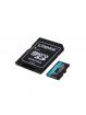 Tarjeta MicroSD Kingston Canvas Go Plus Gen4 256GB 200MBs A2 U3 V30 con Adaptador