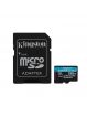 Tarjeta MicroSD Kingston Canvas Go Plus Gen4 256GB 200MBs A2 U3 V30 con Adaptador