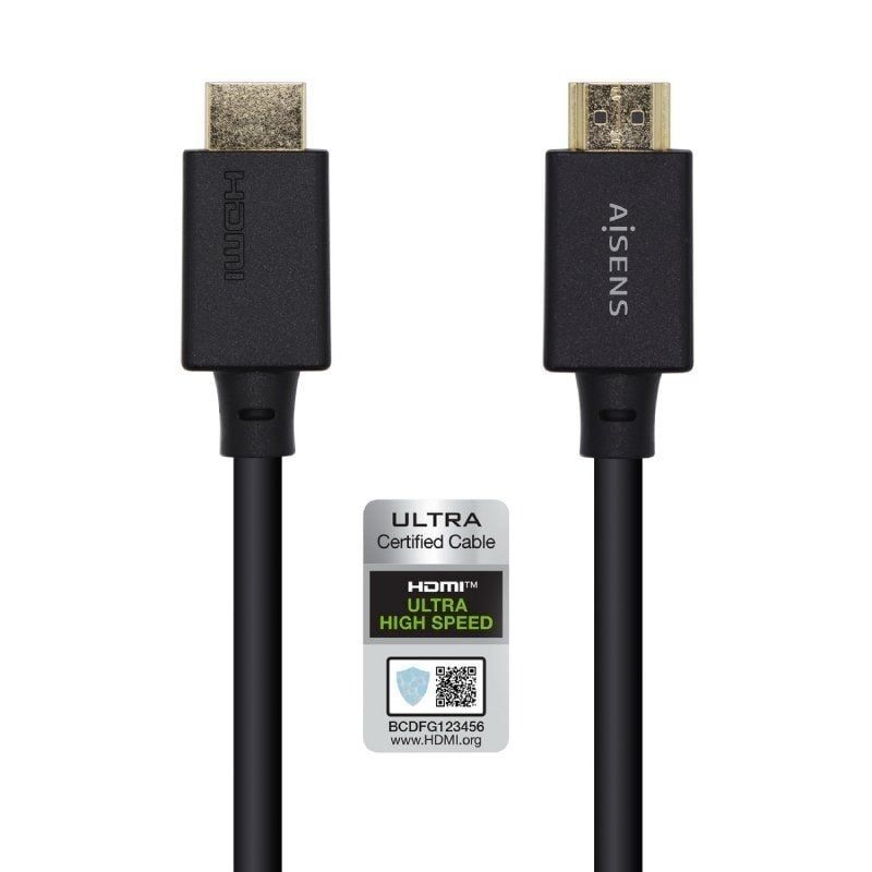 Aisens Cable HDMI V2.1 8K MachoMacho 2m Negro