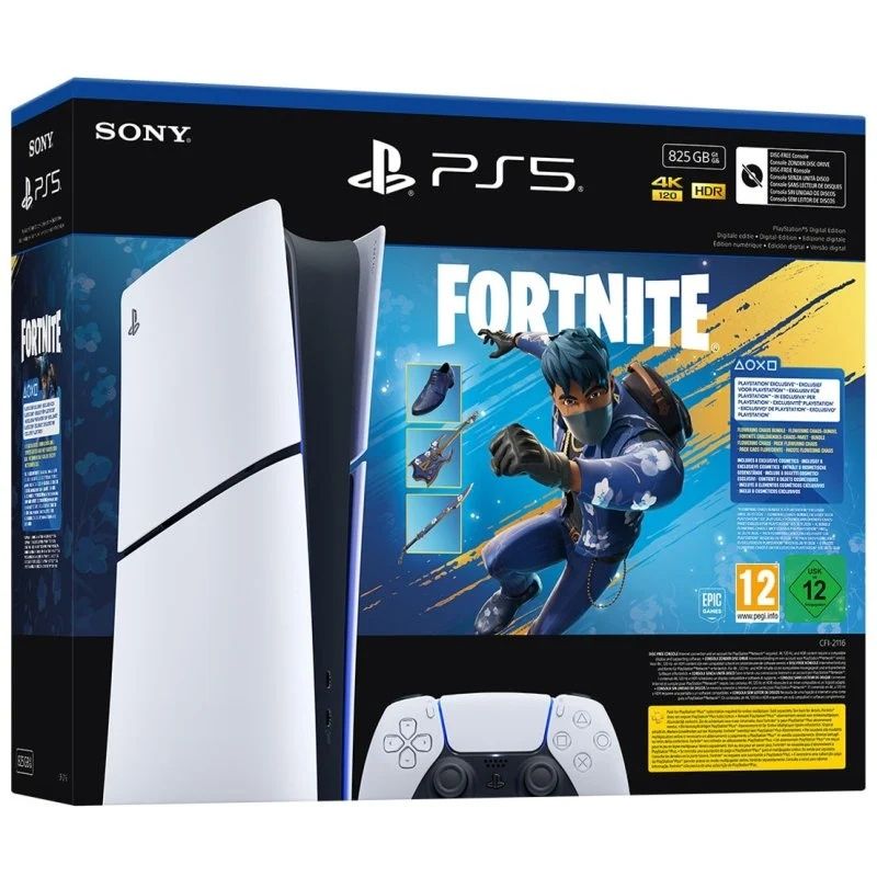 Sony PlayStation 5 Slim Digital + Fortnite Flowering Chaos ms7store